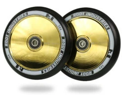 Root Industries - 120mm X 24mm AIR Pro Scooter Wheels -Ride Pro Shop AIR 120mm Black Gold Rush 9350759056577 63854.1651784128