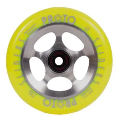 Proto Sliders 110mm -Ride Pro Shop STARBRIGHT YELLOW PRODUCT PHOTO 1 WHEEL scaled e1647032085452 45349.1647194961