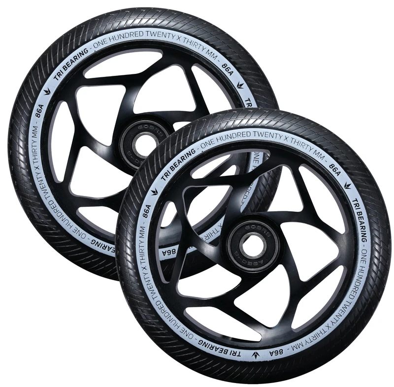 ENVY 120MM X 30MM TRI BEARING WHEEL - BLACK/BLACK 5 ENVY 120MM X 30MM TRI BEARING WHEEL - BLACK/BLACK - Image 3