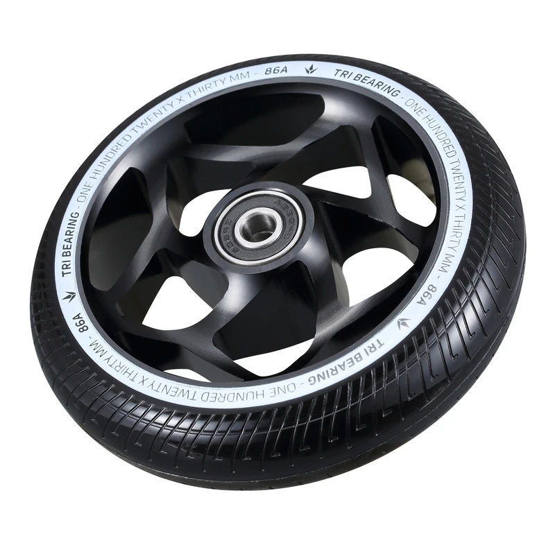 ENVY 120MM X 30MM TRI BEARING WHEEL - BLACK/BLACK 3 ENVY 120MM X 30MM TRI BEARING WHEEL - BLACK/BLACK
