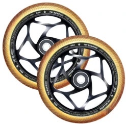 ENVY - 120MM X 30MM TRI BEARING WHEEL - BLACK/GOLD -Ride Pro Shop W120TRI30BKGD2PK 40409.1598295897 28809.1640365115