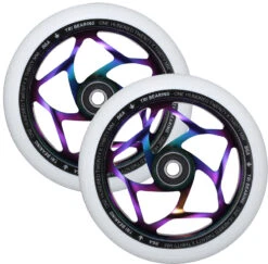 ENVY - 120MM X 30MM TRI BEARING WHEEL - OIL SLICK/WHITE -Ride Pro Shop W120TRI30OSWH2PK 49128.1598296219 08797.1640365987